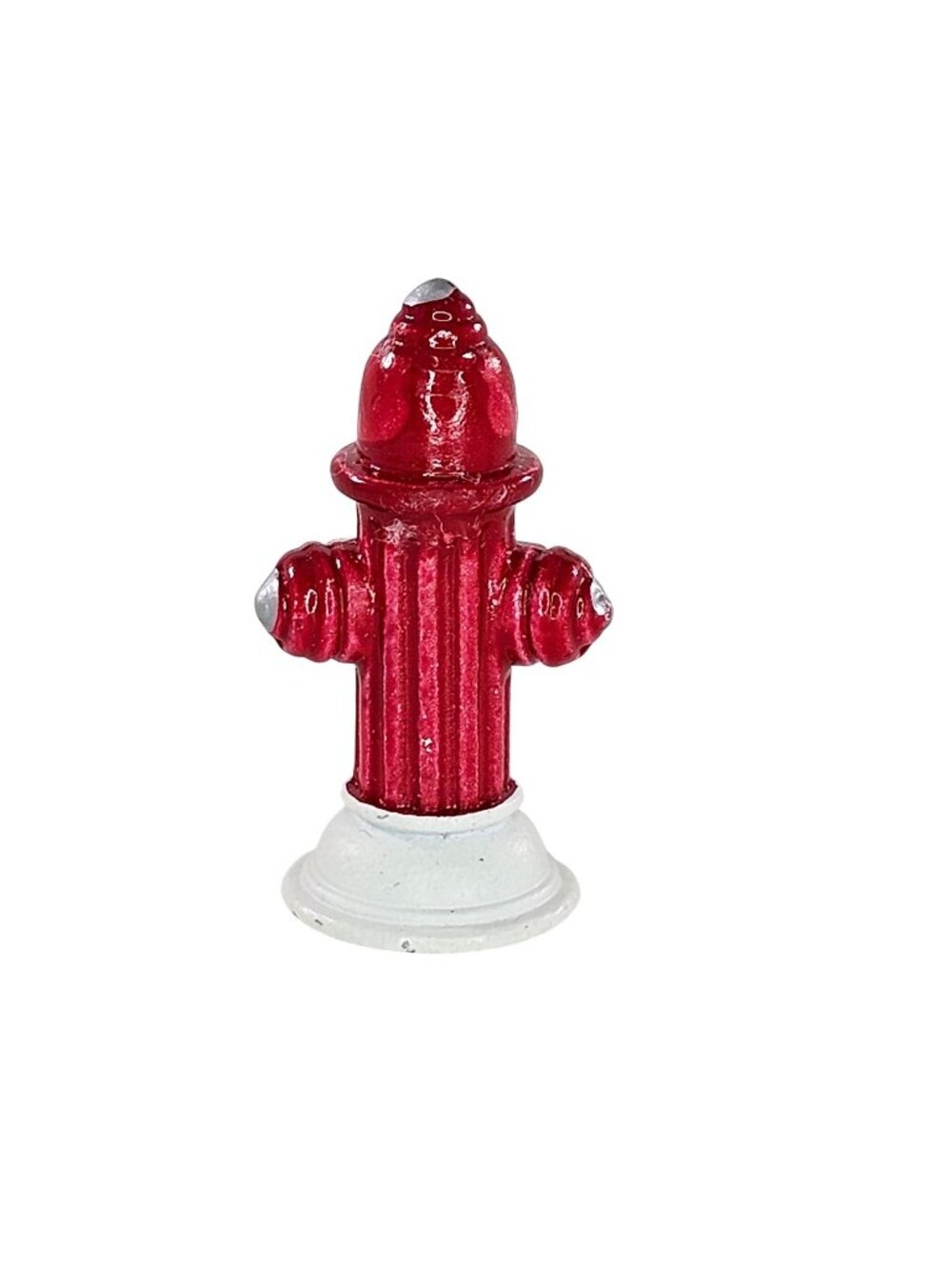 Department 56 Snow Village Accessory Fire Hydrant Metal Red Miniature Figurine